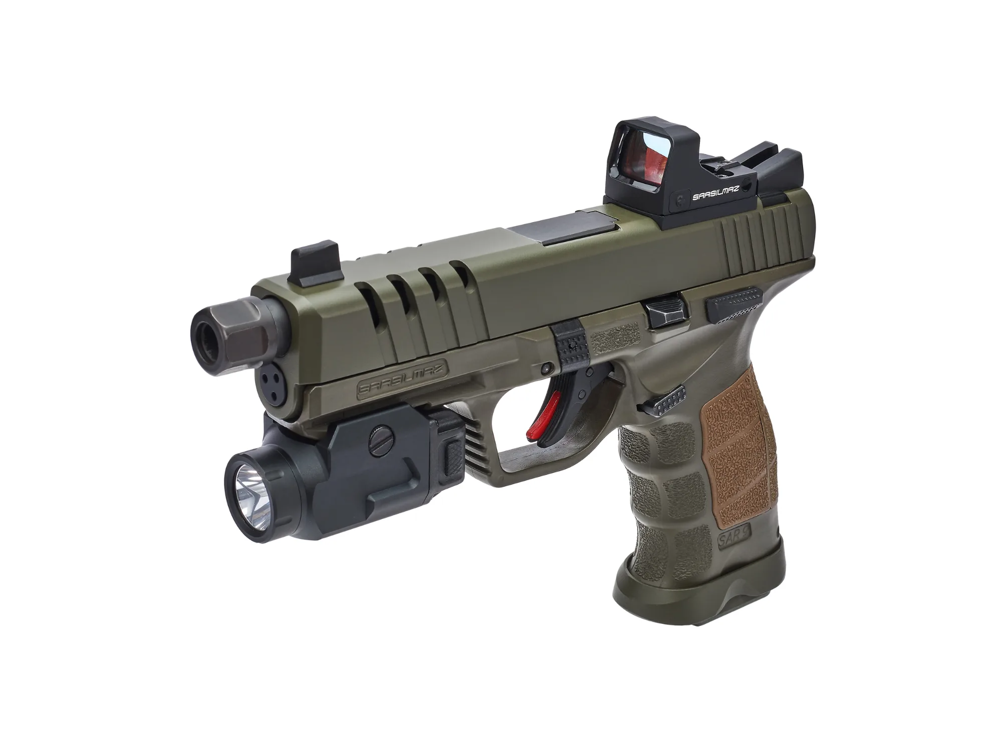 Sarsilmaz SAR9 SP Gen.3 Khaki kal. 9x19mm + kolimator + latarka!!! — zdjęcie 2