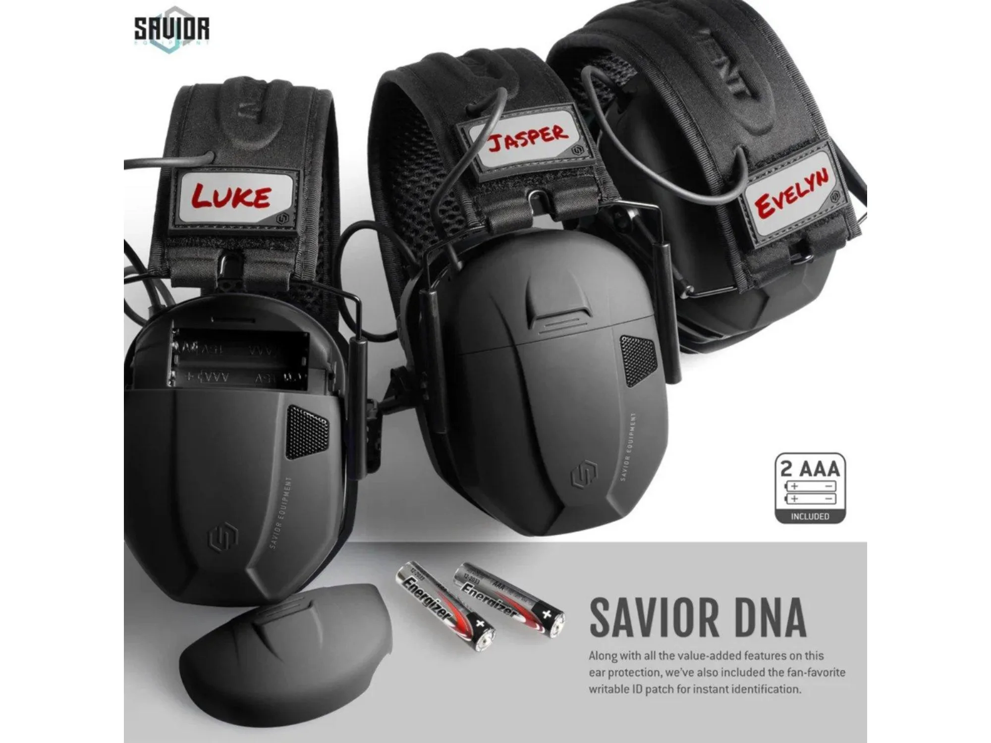 Savior - Słuchawki aktywne żelowe Apollo - Czarne - EM-APOLLO-BK