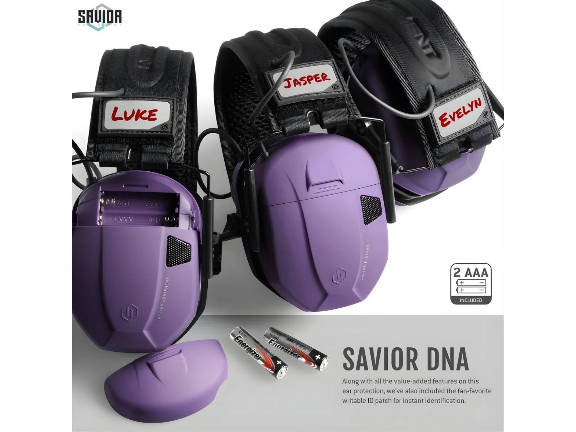 Savior – Słuchawki aktywne żelowe Apollo – Fioletowe – EM-APOLLO-UR — zdjęcie 6