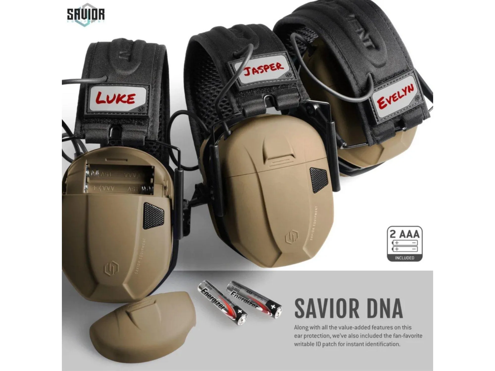 Savior – Słuchawki aktywne żelowe Apollo – Tan – EM-APOLLO-TN