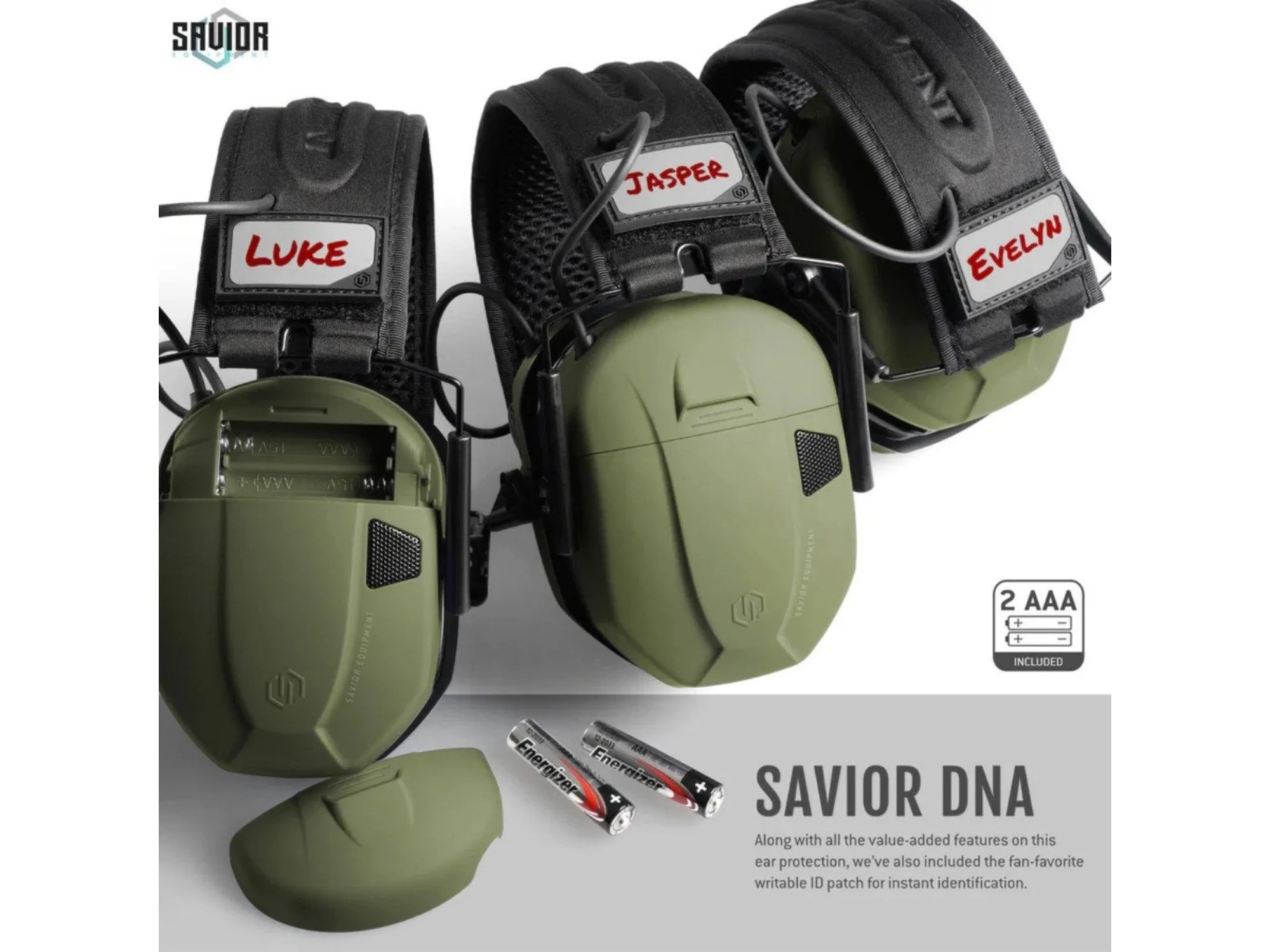 Savior – Słuchawki aktywne żelowe Apollo – Zielone – EM-APOLLO-OG