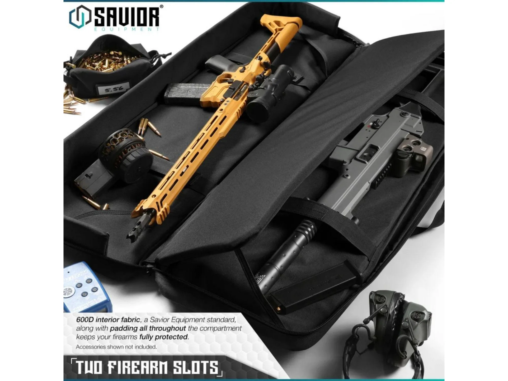 Savior – Torba Double Rifle Bag – American Classic – 42″ – Czarna – RB-4212DG-V1-BK — zdjęcie 5