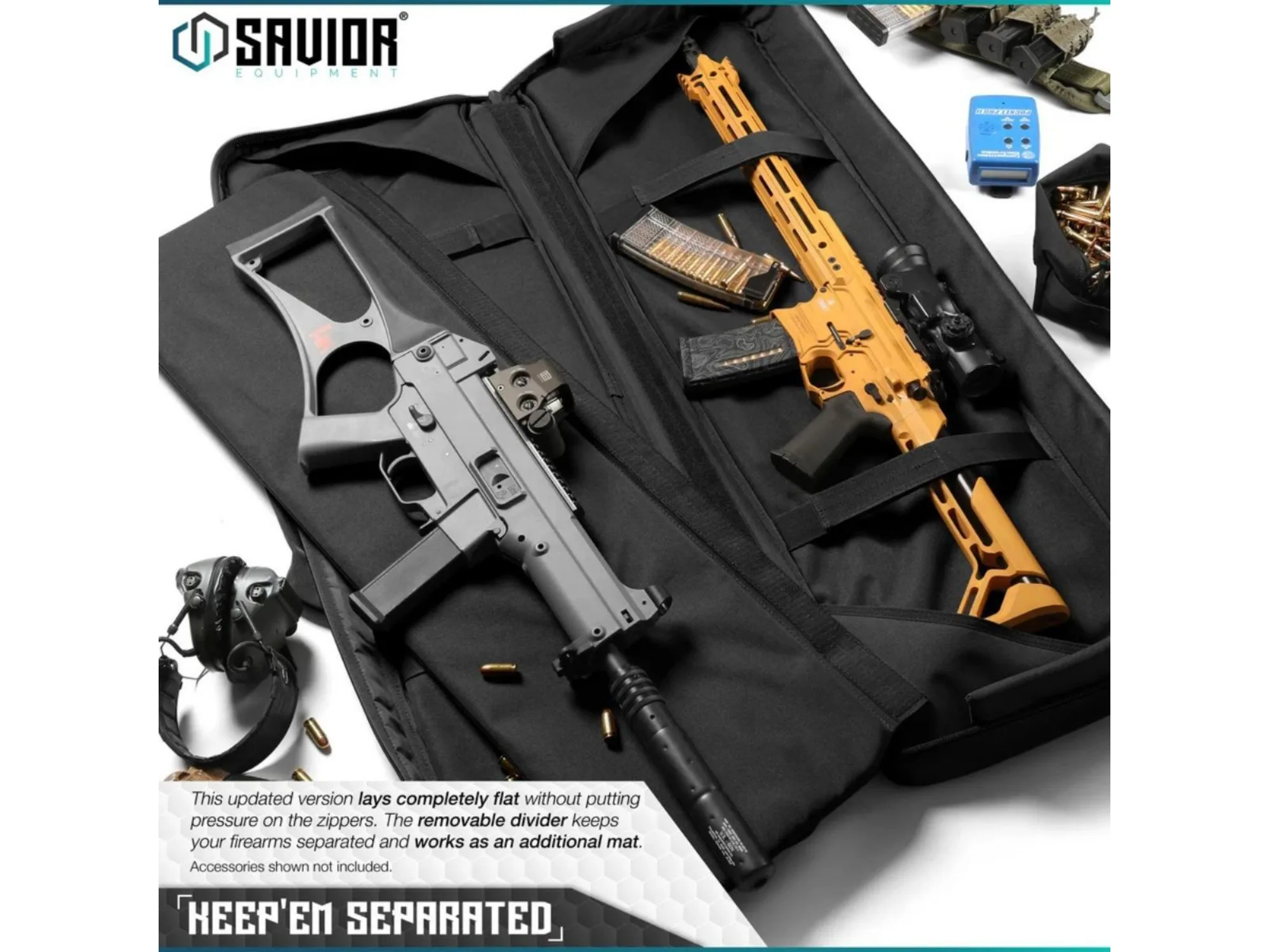 Savior – Torba Double Rifle Bag – American Classic – 42″ – Czarna – RB-4212DG-V1-BK — zdjęcie 4