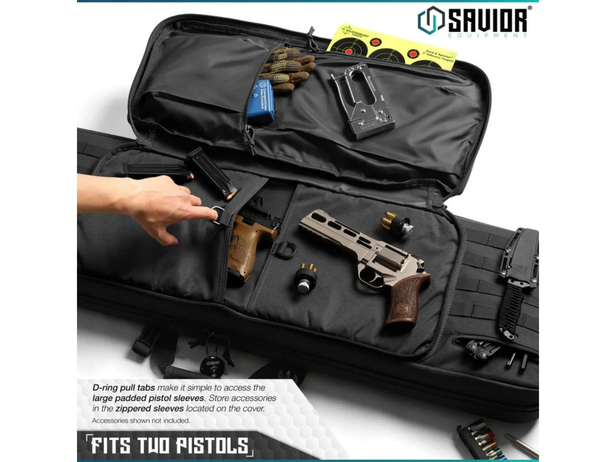 Savior – Torba Double Rifle Bag – American Classic – 42″ – Czarna – RB-4212DG-V1-BK — zdjęcie 3