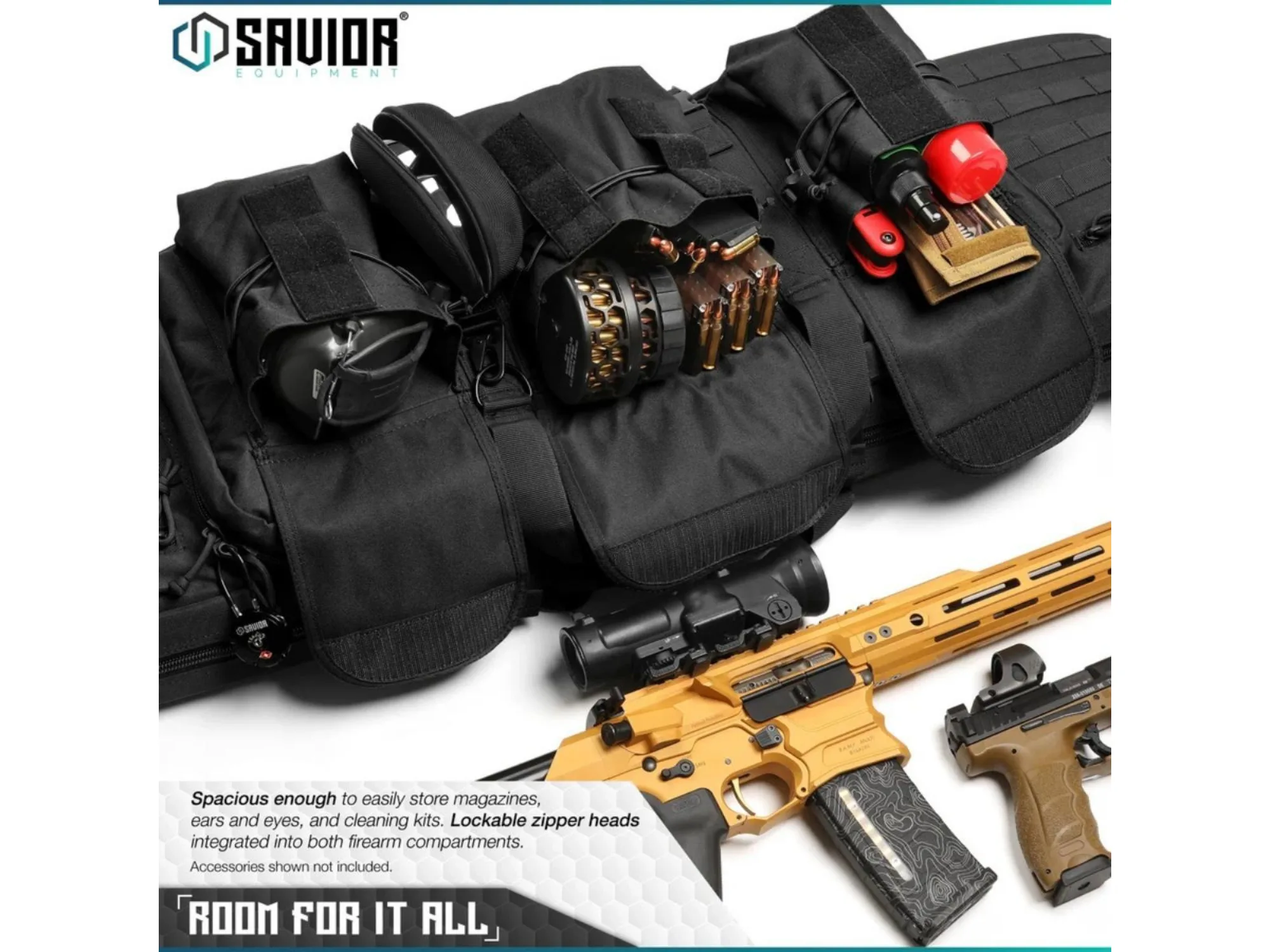 Savior – Torba Double Rifle Bag – American Classic – 42″ – Czarna – RB-4212DG-V1-BK — zdjęcie 2