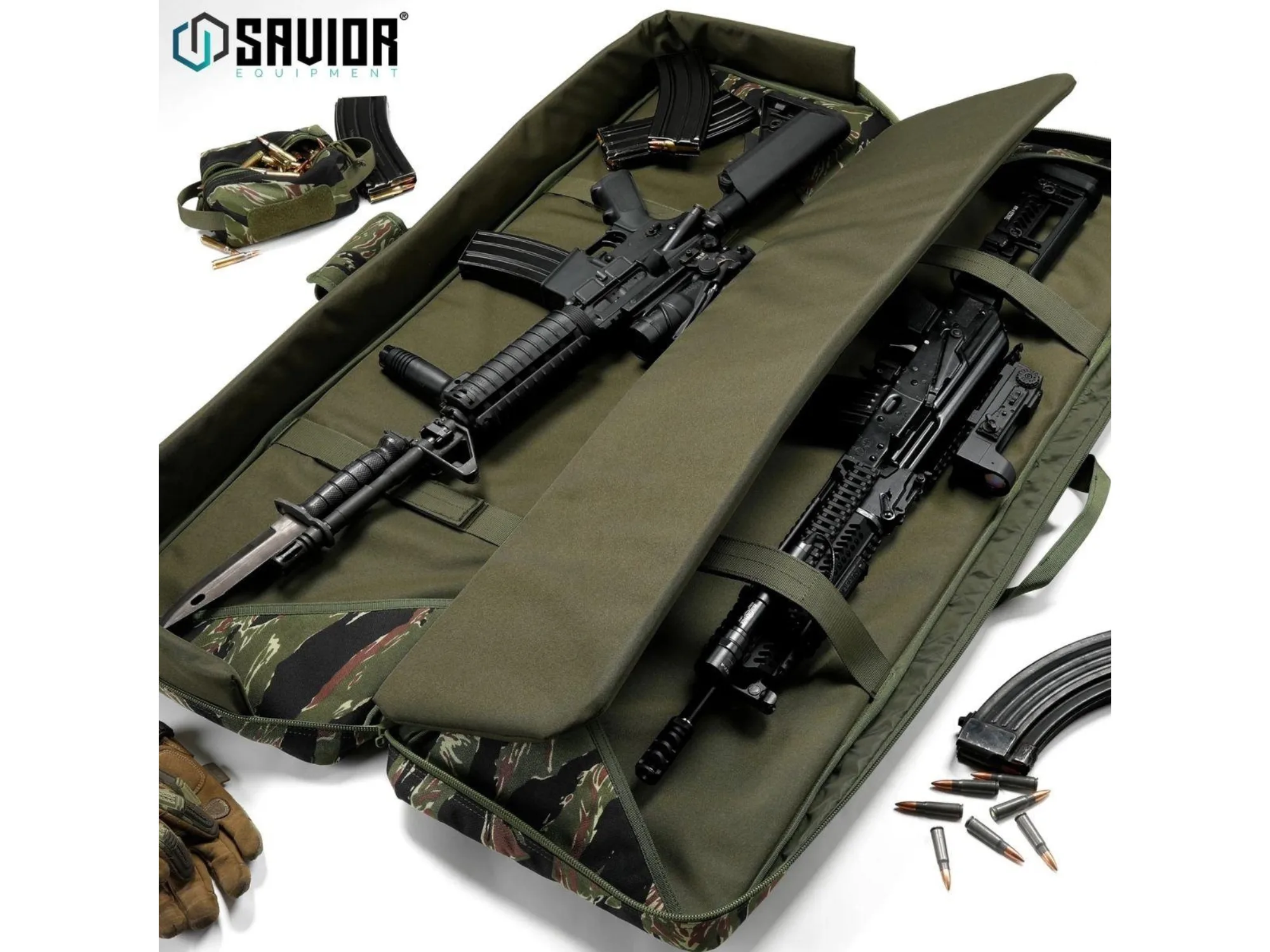 Savior - Torba Double Rifle Bag - American Classic - 42" - Tiger Stripe - RB-4212DG-V1-TIGR — zdjęcie 3