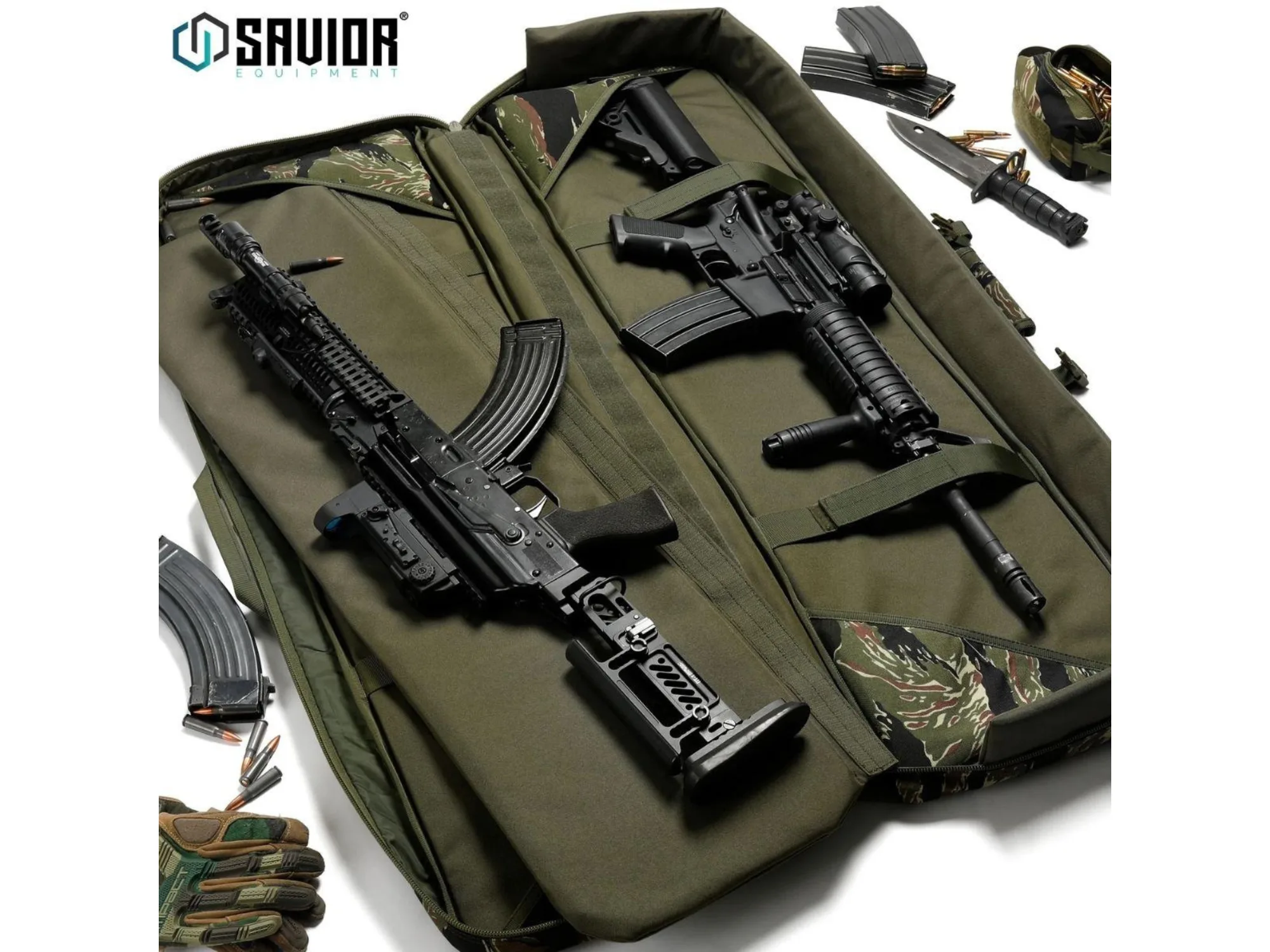 Savior - Torba Double Rifle Bag - American Classic - 42" - Tiger Stripe - RB-4212DG-V1-TIGR — zdjęcie 4