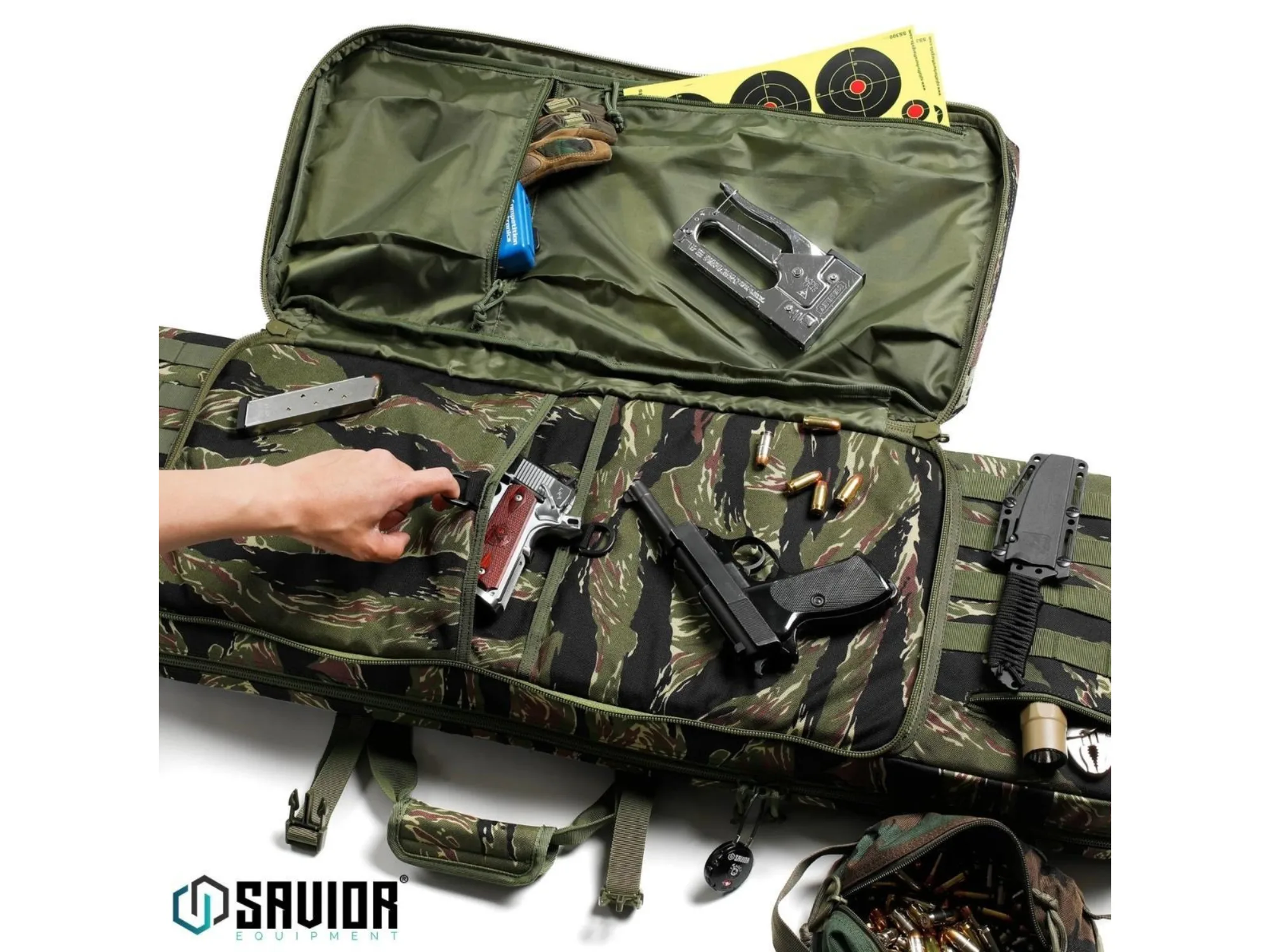 Savior - Torba Double Rifle Bag - American Classic - 42" - Tiger Stripe - RB-4212DG-V1-TIGR — zdjęcie 5