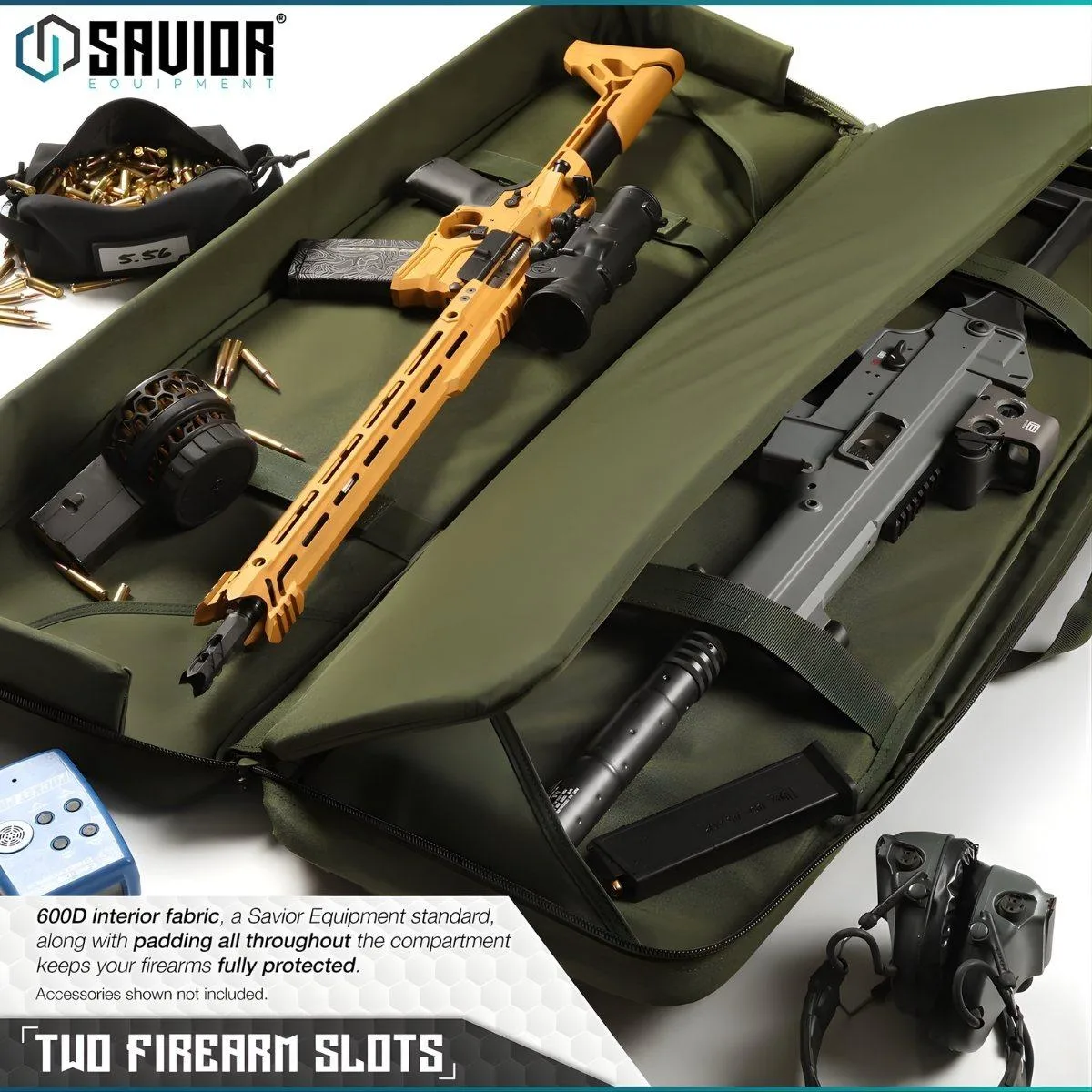 Savior – Torba Double Rifle Bag – American Classic – 42″ – Zielona – RB-4212DG-V1-OG — zdjęcie 2
