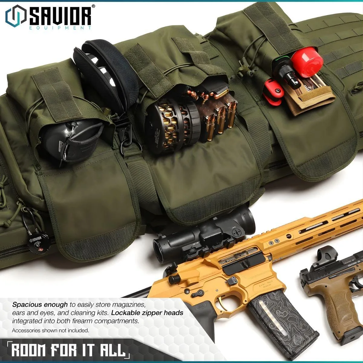 Savior – Torba Double Rifle Bag – American Classic – 42″ – Zielona – RB-4212DG-V1-OG — zdjęcie 5