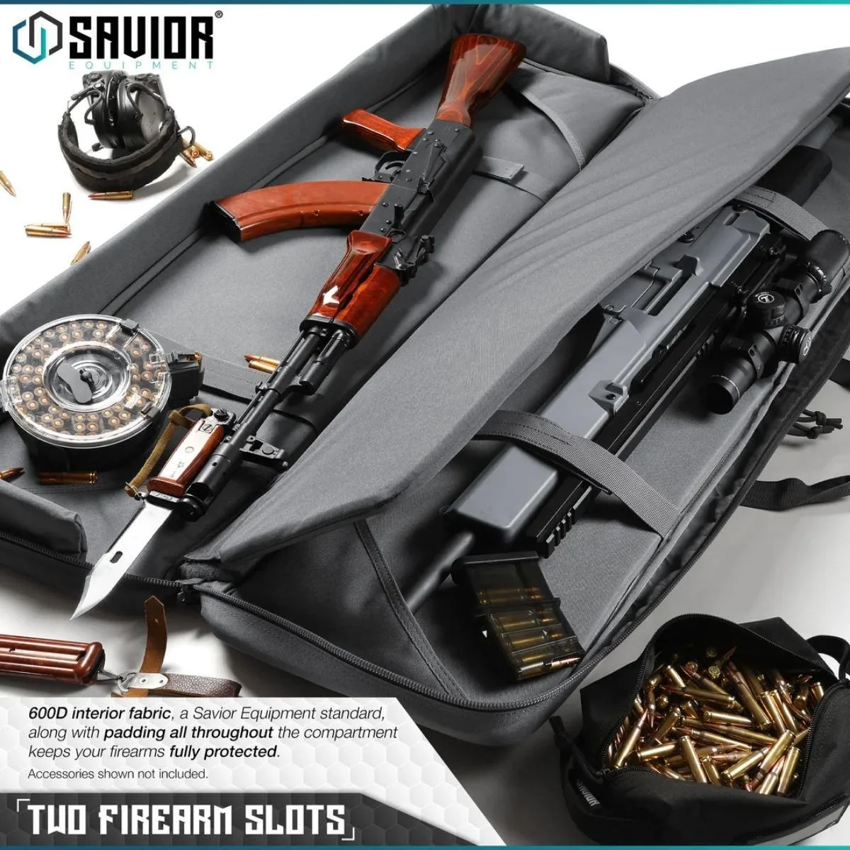 Savior – Torba Double Rifle Bag – American Classic – 51″ – Gray – RB-5112DG-V1-GS — zdjęcie 2