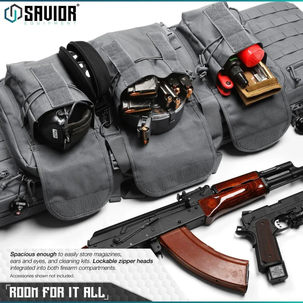 Savior – Torba Double Rifle Bag – American Classic – 51″ – Gray – RB-5112DG-V1-GS — zdjęcie 5