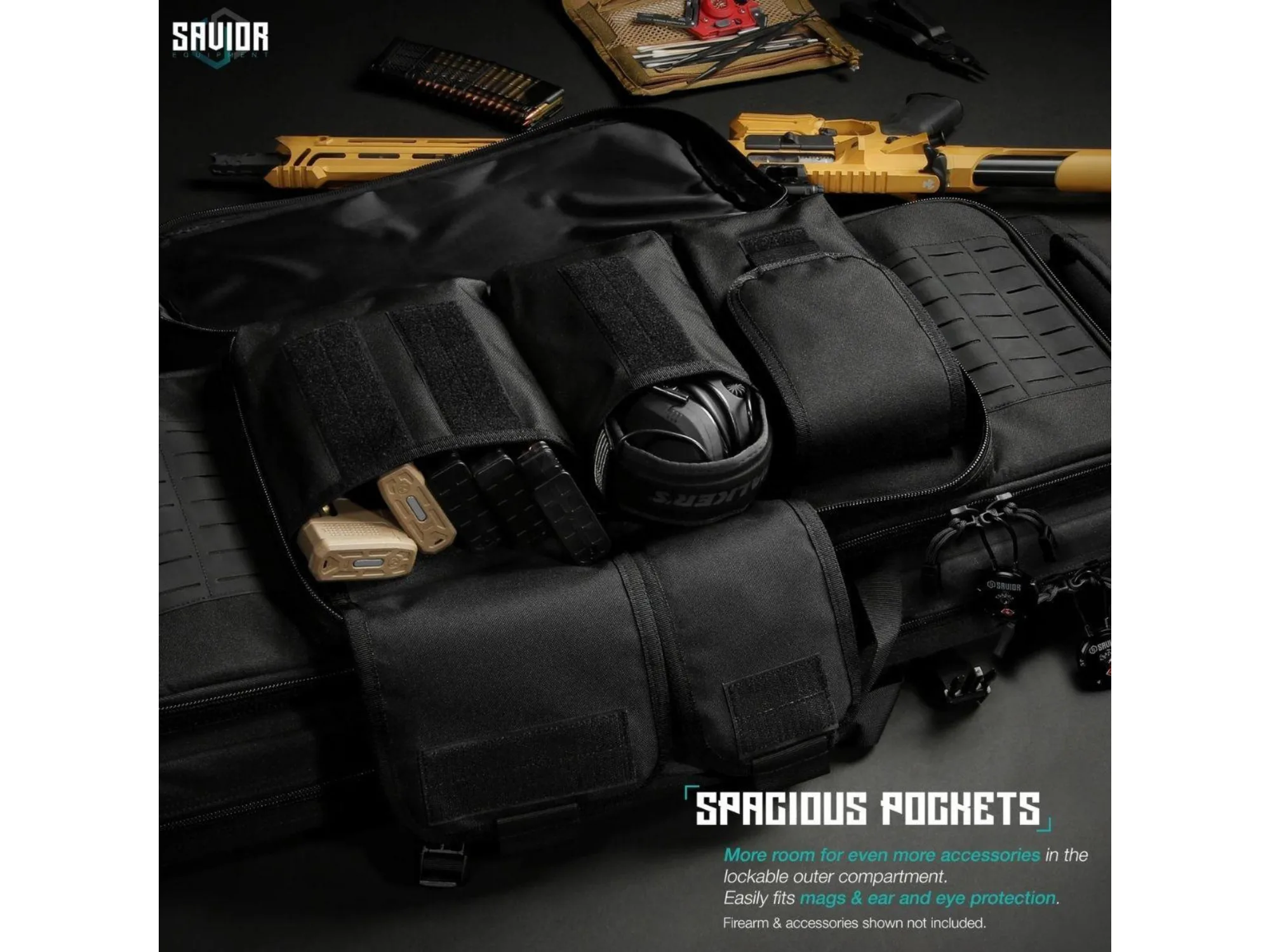 Savior – Torba Double Rifle Bag – Specialist Series – 36″ – Czarna – RB-3613DG-WS-BK — zdjęcie 2