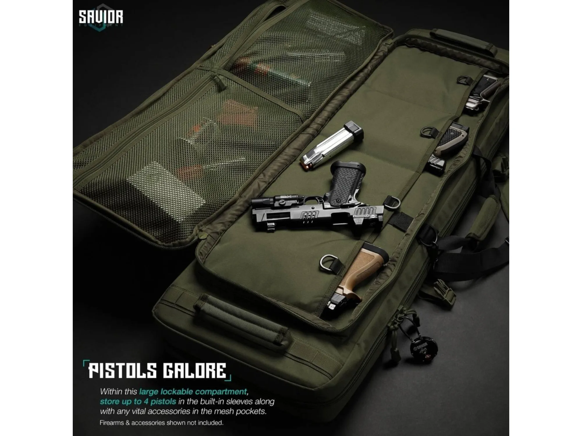 Savior – Torba Double Rifle Bag – Specialist Series – 36″ – Zielona – RB-3613DG-WS-OG — zdjęcie 4