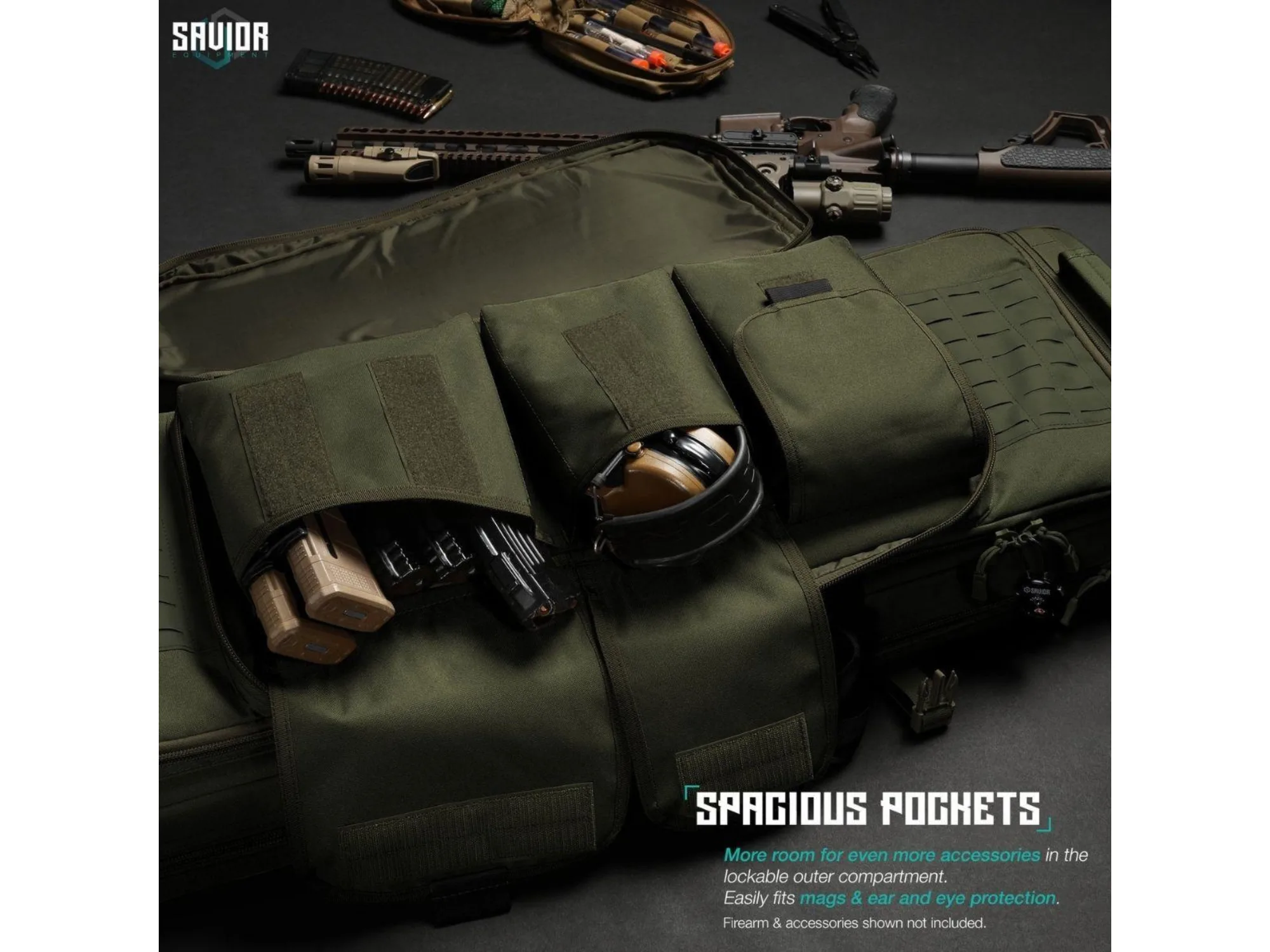 Savior – Torba Double Rifle Bag – Specialist Series – 36″ – Zielona – RB-3613DG-WS-OG — zdjęcie 5
